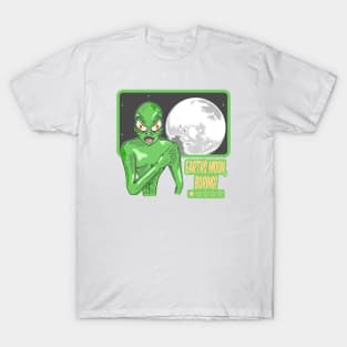 Earths Moon Funny alien T-Shirt